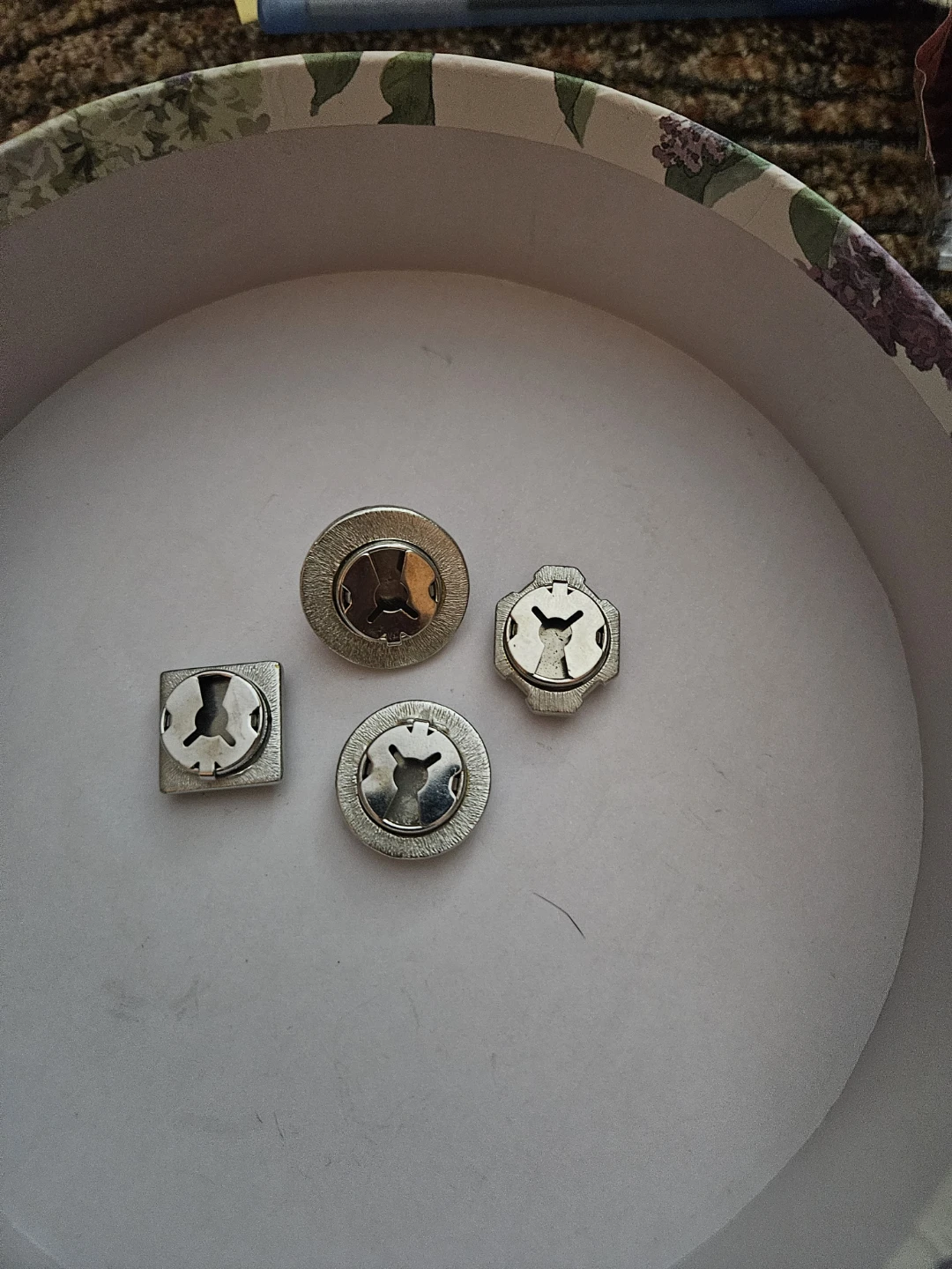 Set of 4 Rhinestone Cover Buttons - photo 2