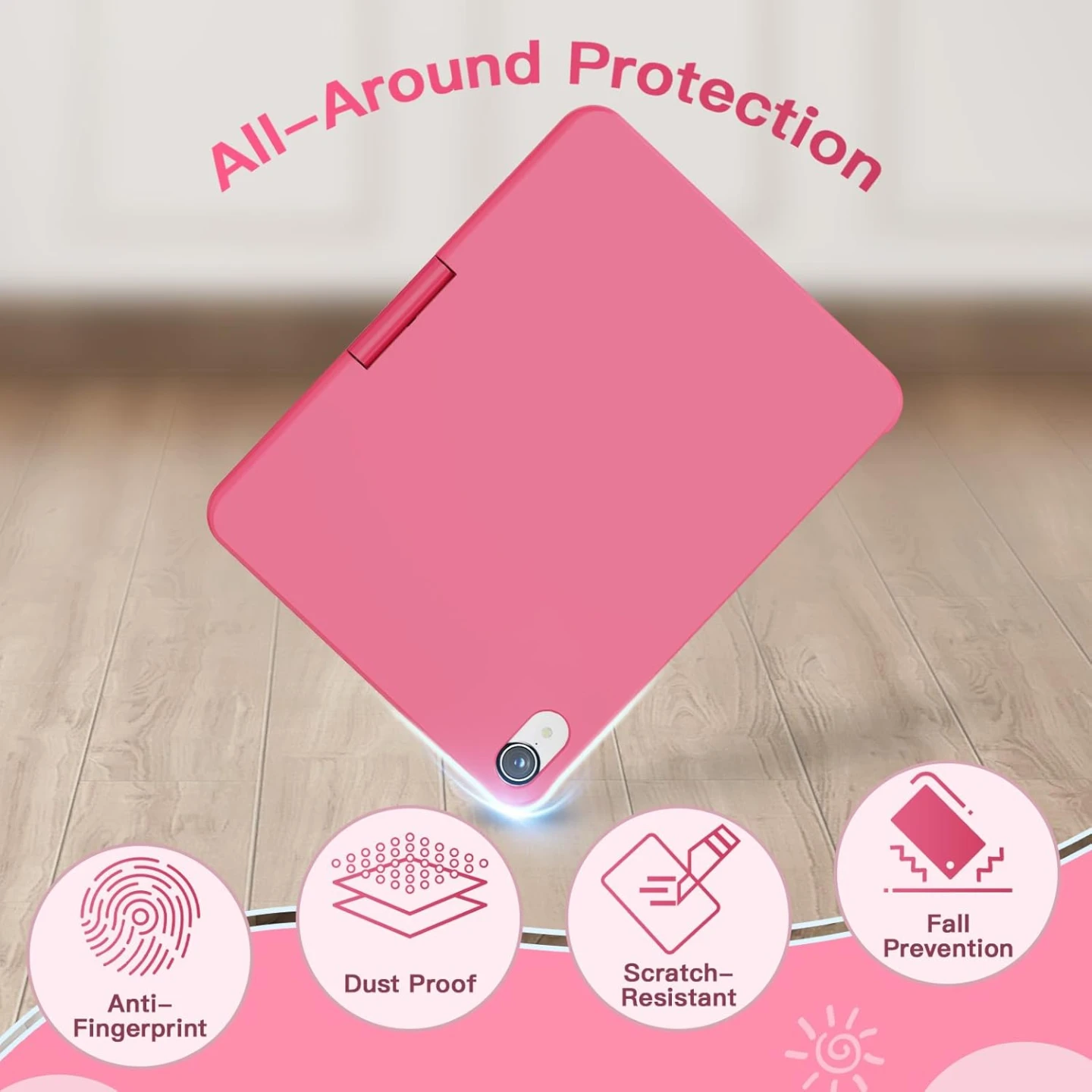 iPad mini 7 Case with Keyboard Pink - photo 5