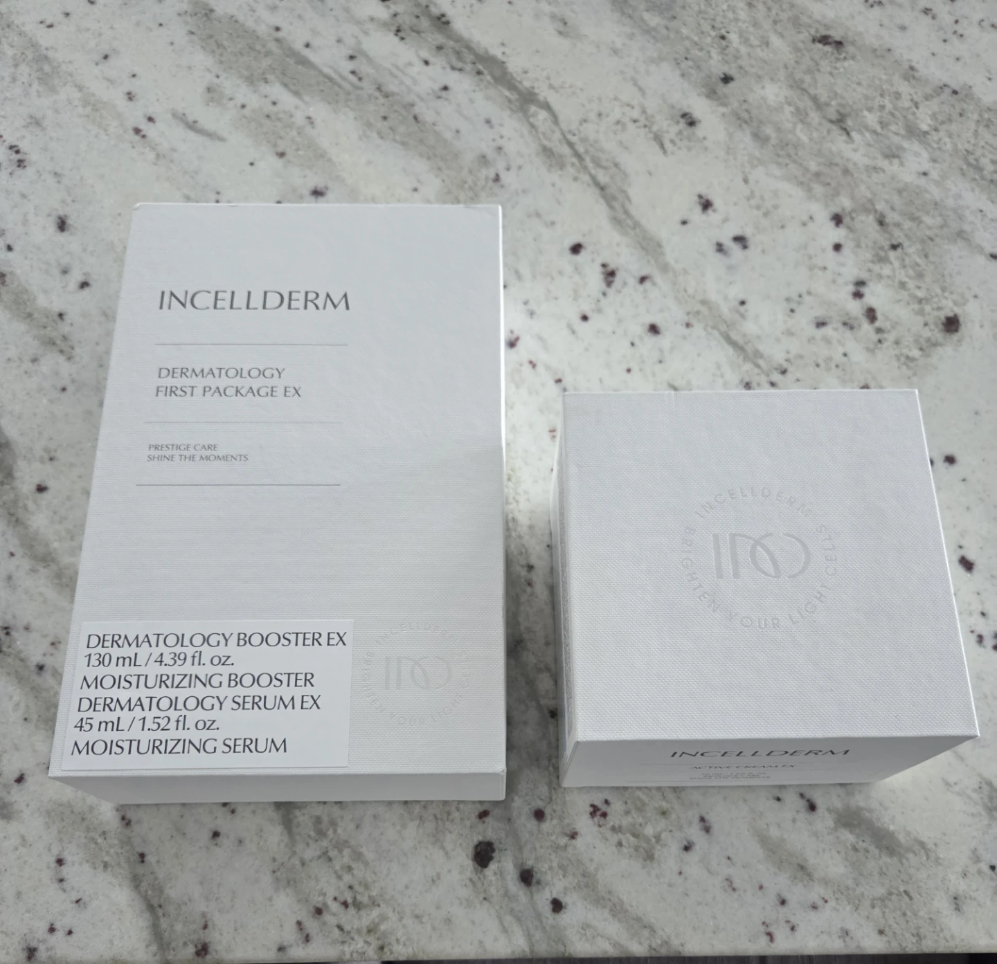 INCELLDERM Active Cream Ex & Dermatology Booster Ex Set
