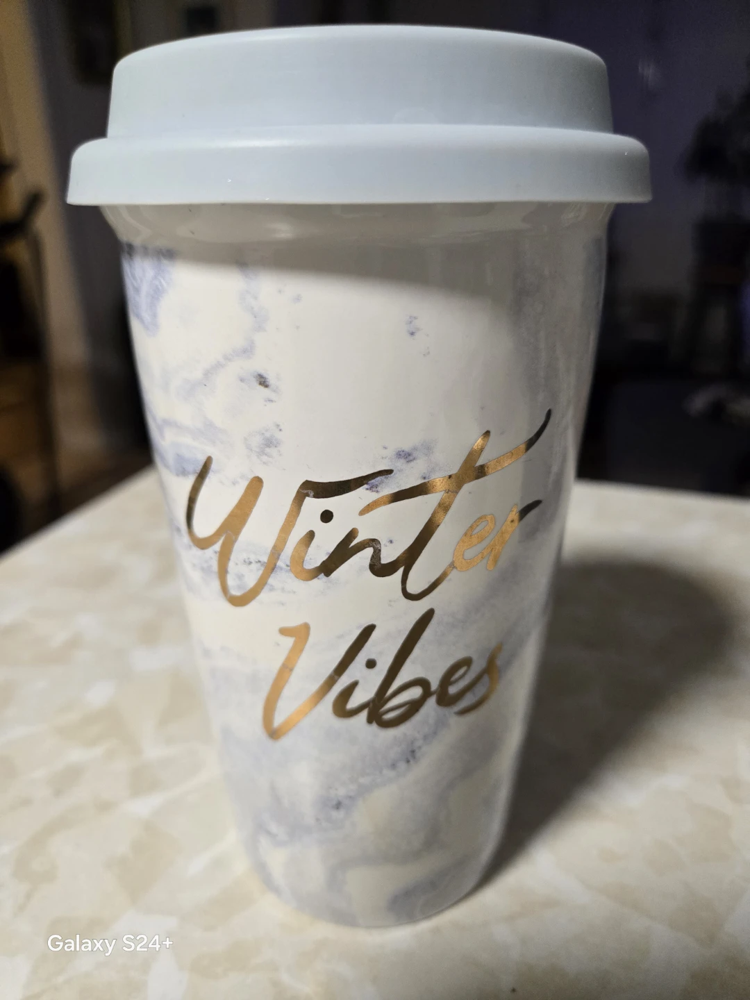 Winter Vibes Tumbler with Lid