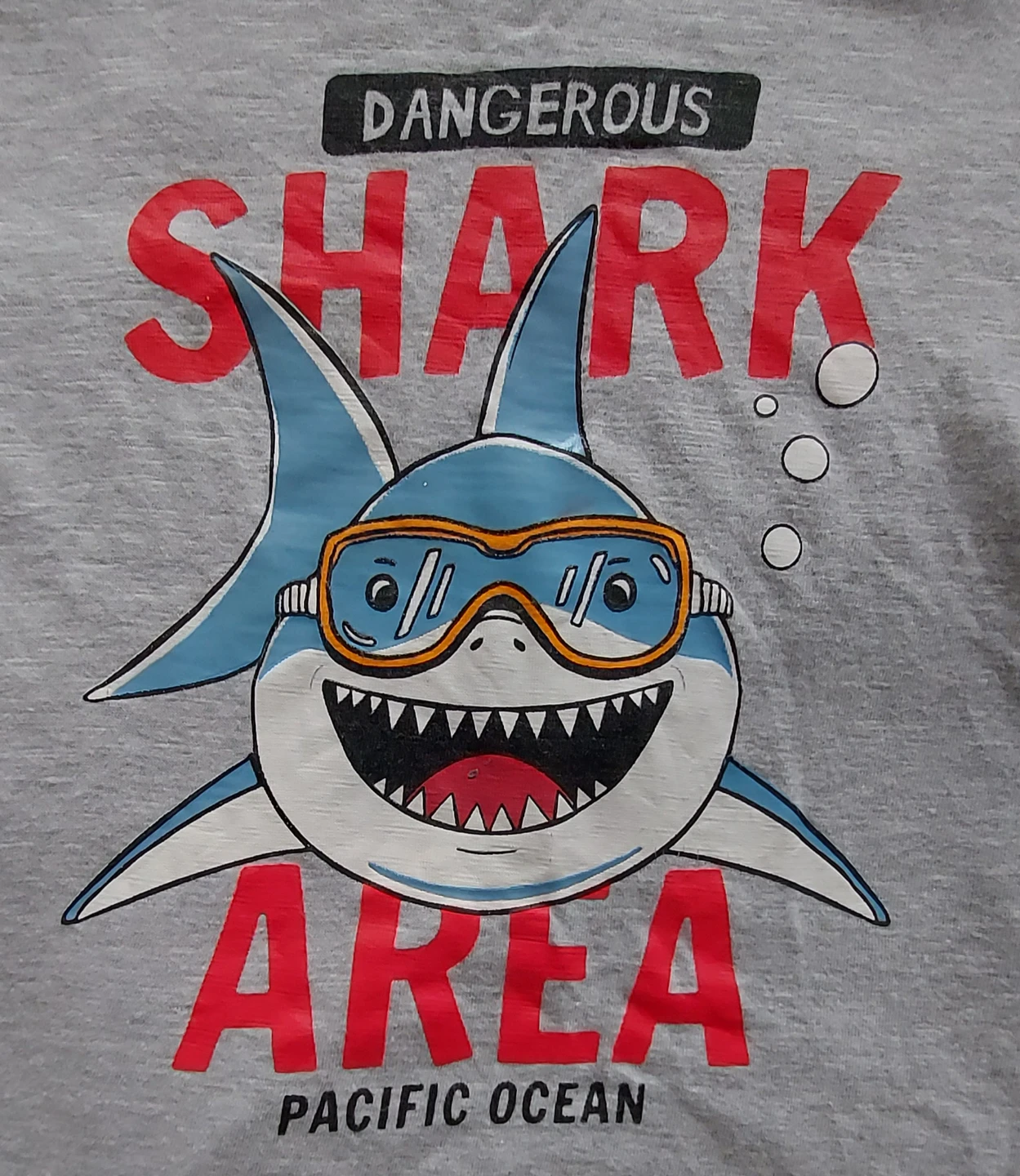 Kid's Dangerous Shark Area T-Shirt - photo 2