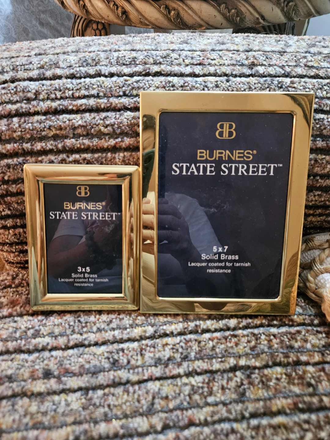 Burnes State Street Gold Tone Photo Frames (3x5 & 5x7)