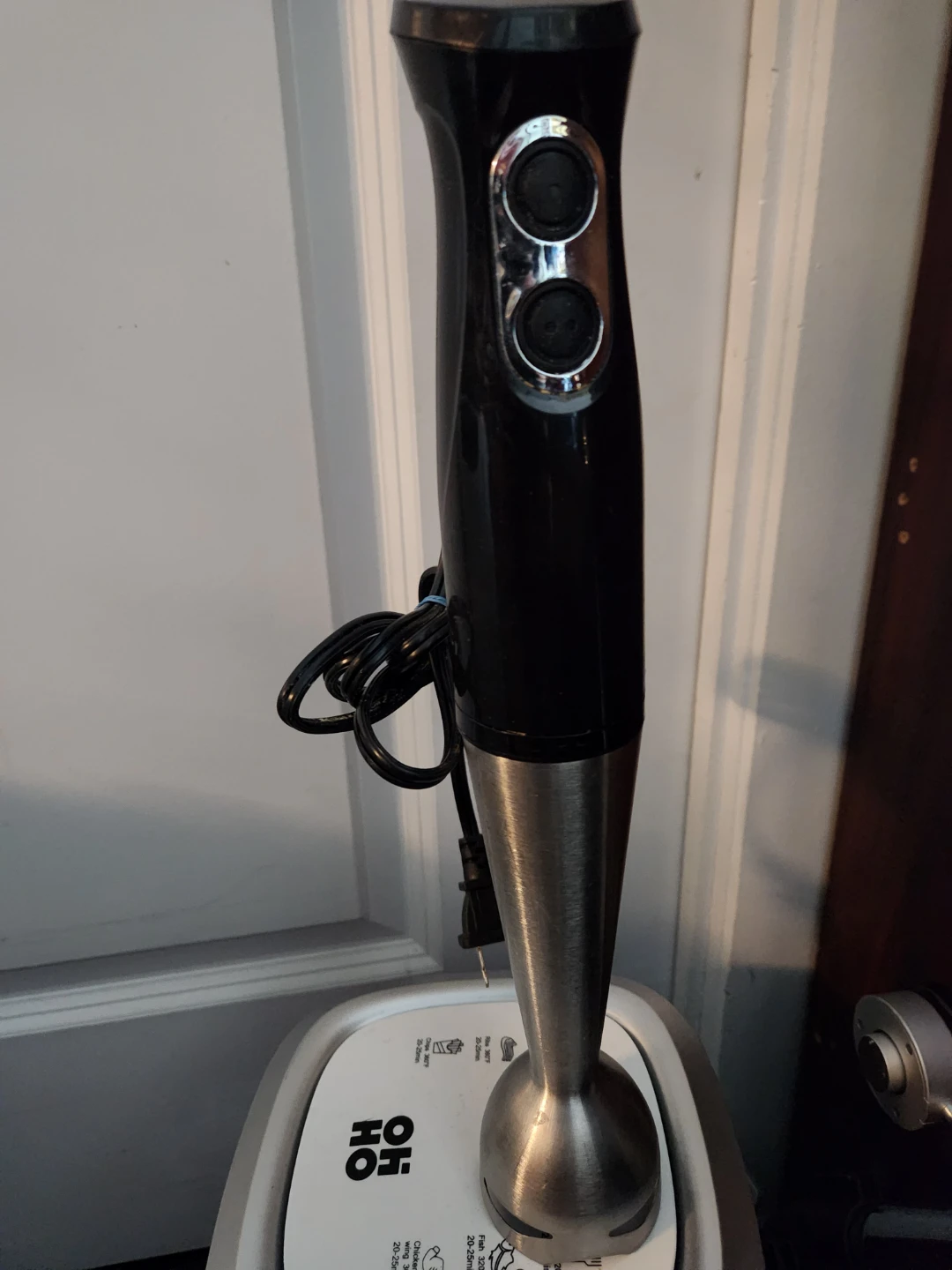 Black Handheld Immersion Blender