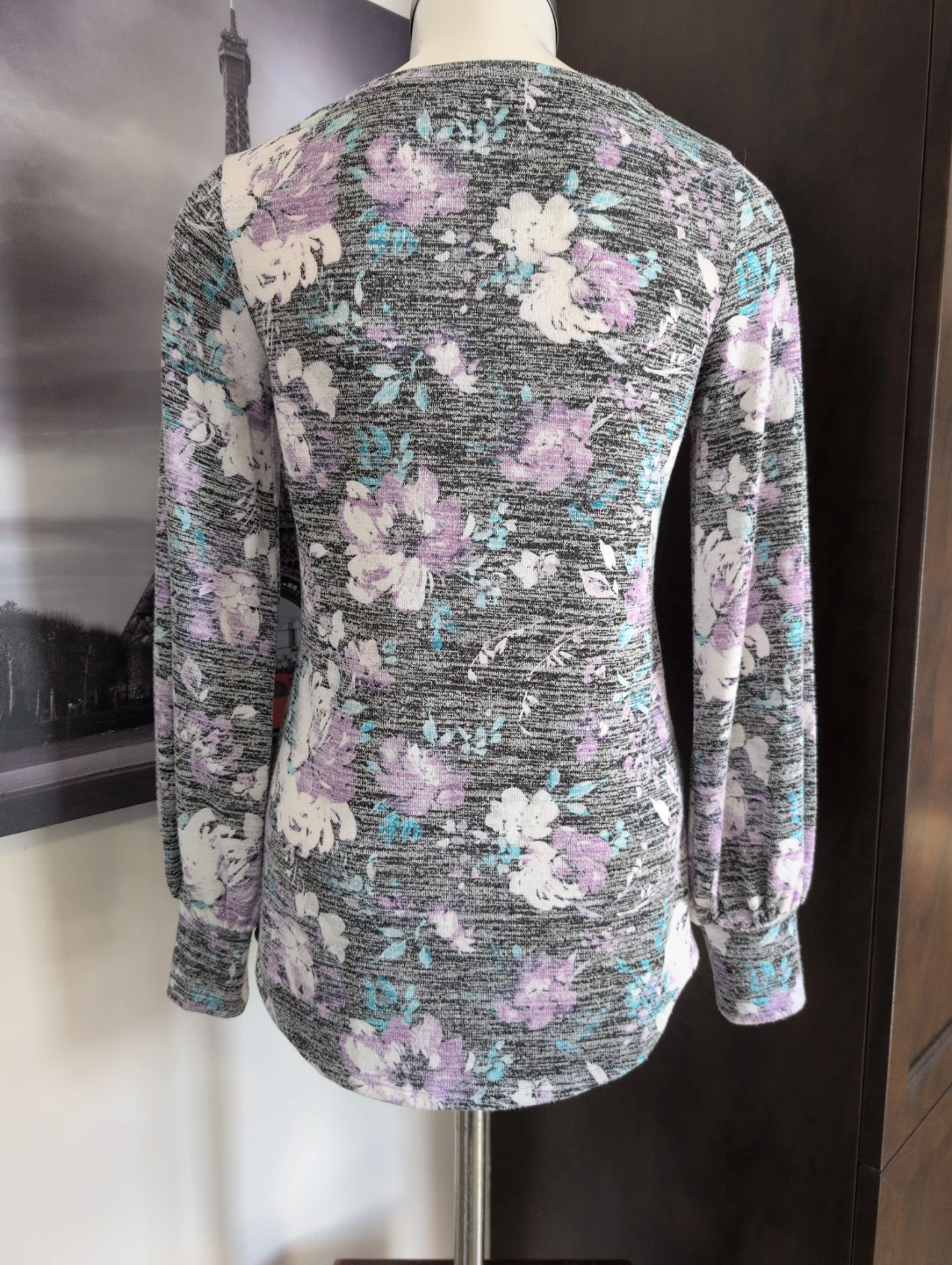 RICKI'S Floral Print Long Sleeve Top XS/TP - photo 3