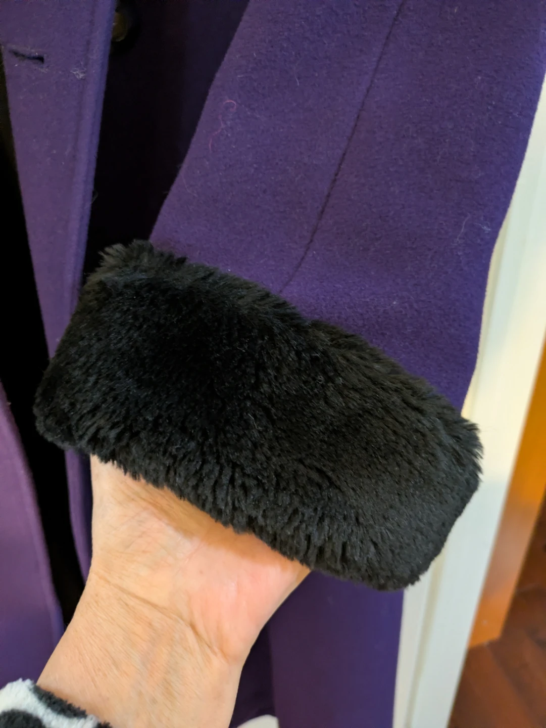 ANNA Collection Coats Purple Cashmere Wool Blend Coat - photo 4