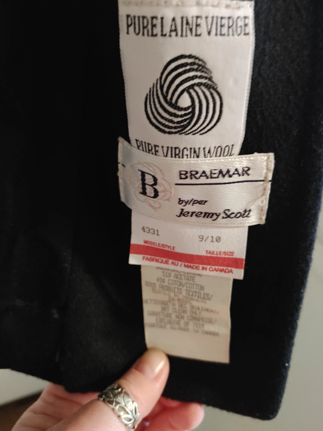 Vintage Boxy Black Ladies Coat - photo 5