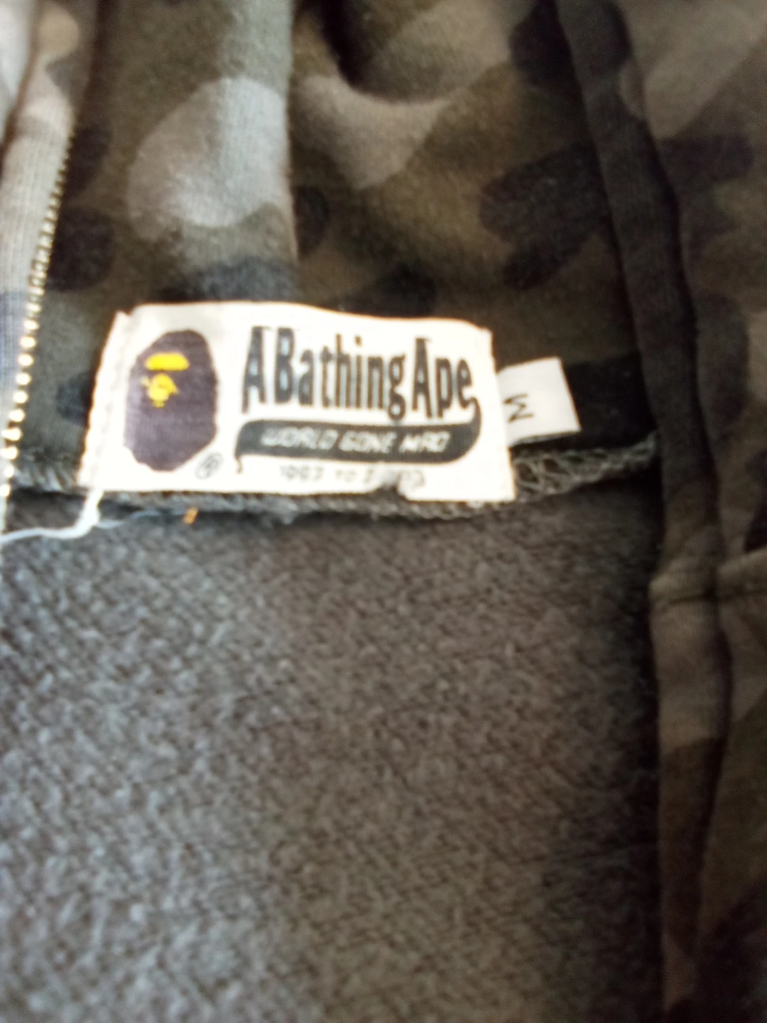 A Bathing Ape Camo Shark Hoodie - photo 3