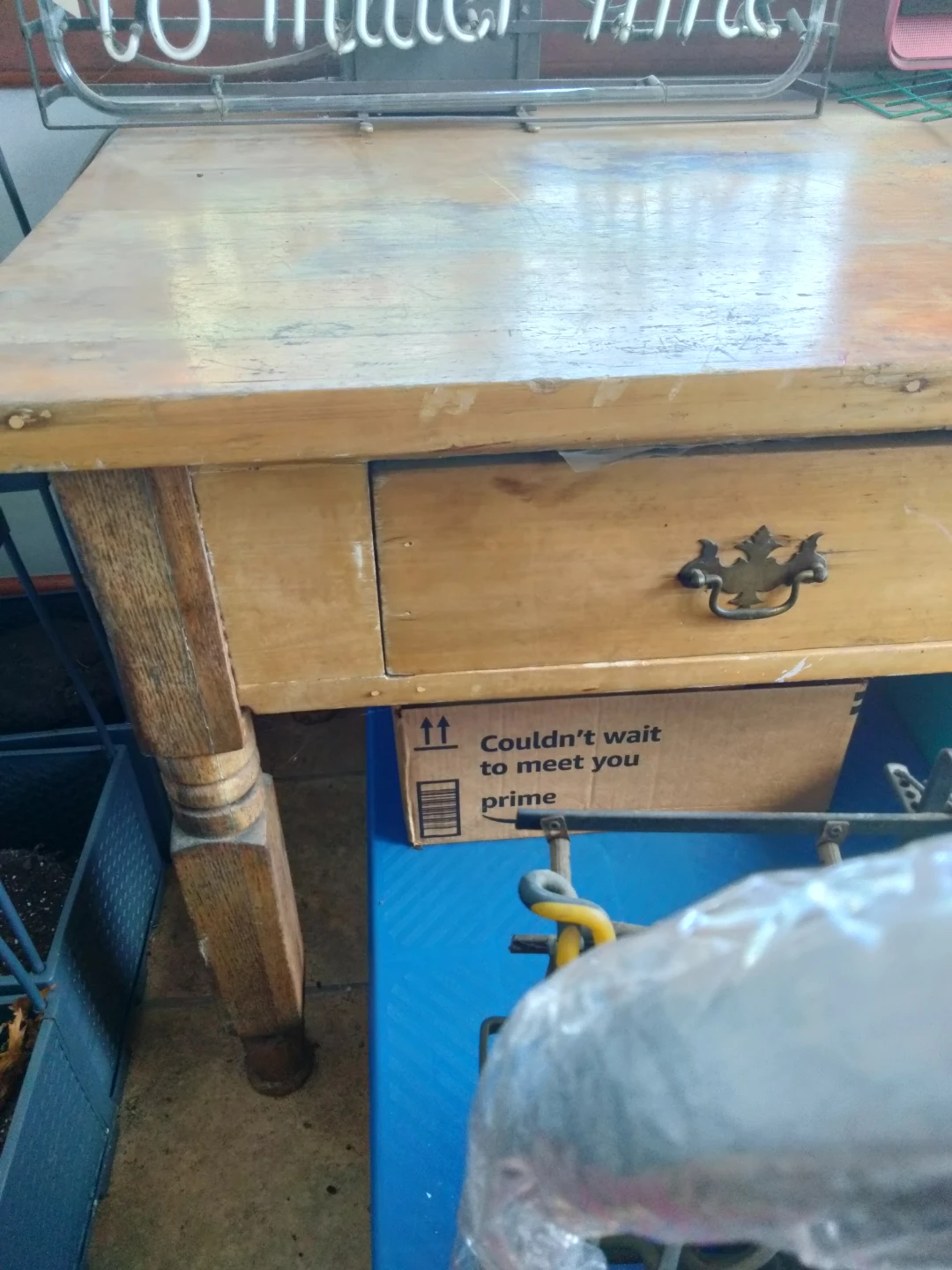 Antique kitchen working table - photo 4