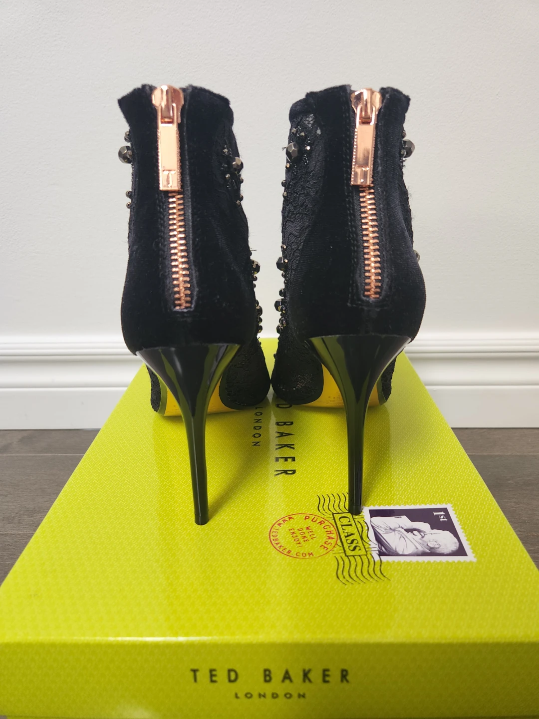 Ted Baker Rowene Black Lace Booties - photo 3