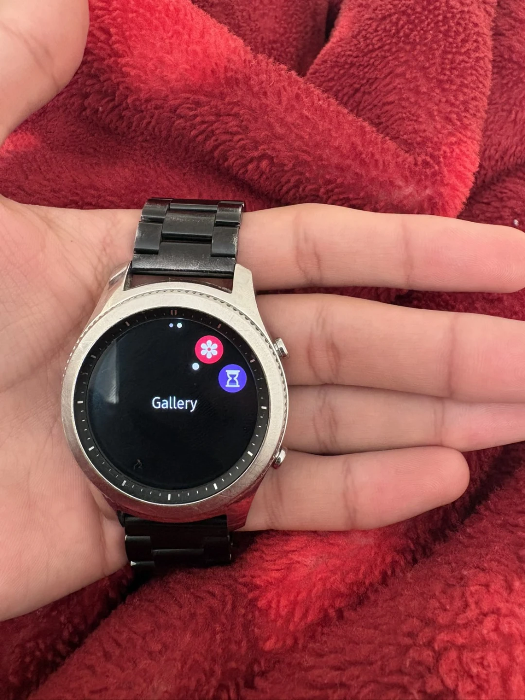 Samsung Smartwatch with Black Metal Band - photo 2