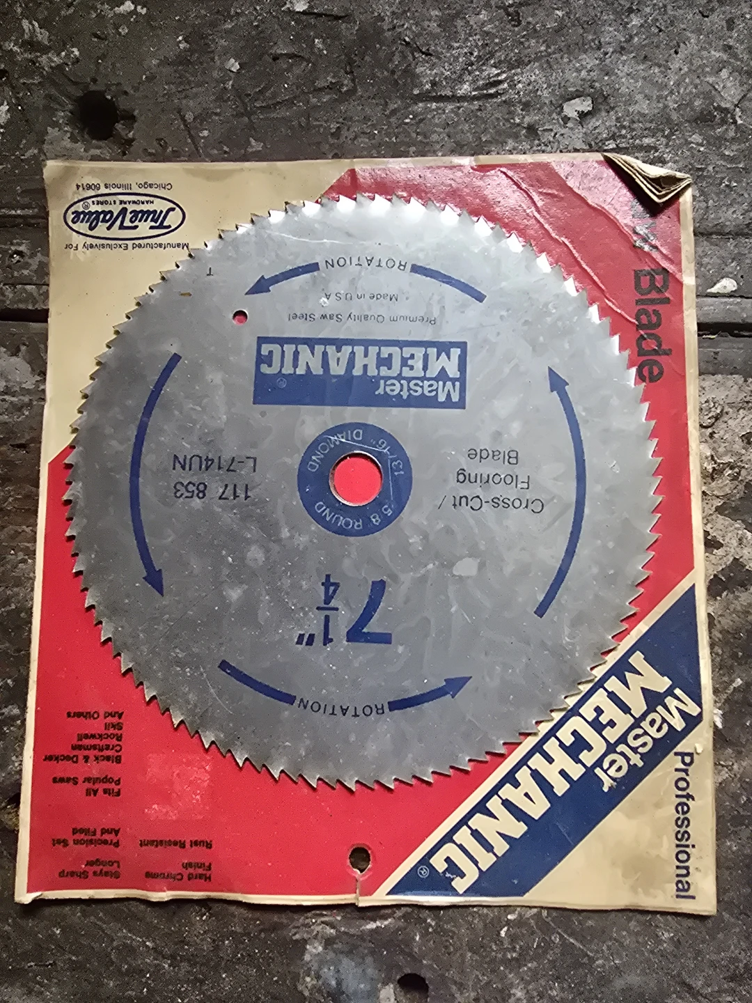 Master Mechanic 7 1/4" Cross-Cut Flooring Saw Blade