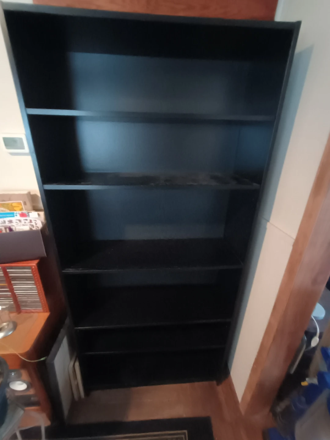 TAKING OFFERS Black Tall Bookshelf