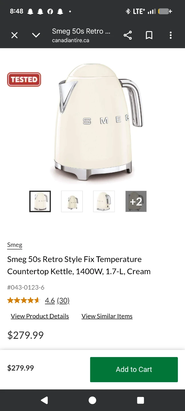Smeg Cream Kettle - photo 4