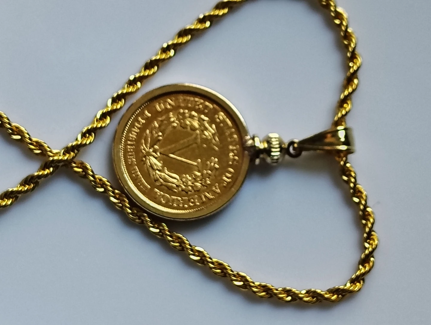 1883 Liberty Head Nickel Pendant with Gold Chain - photo 3