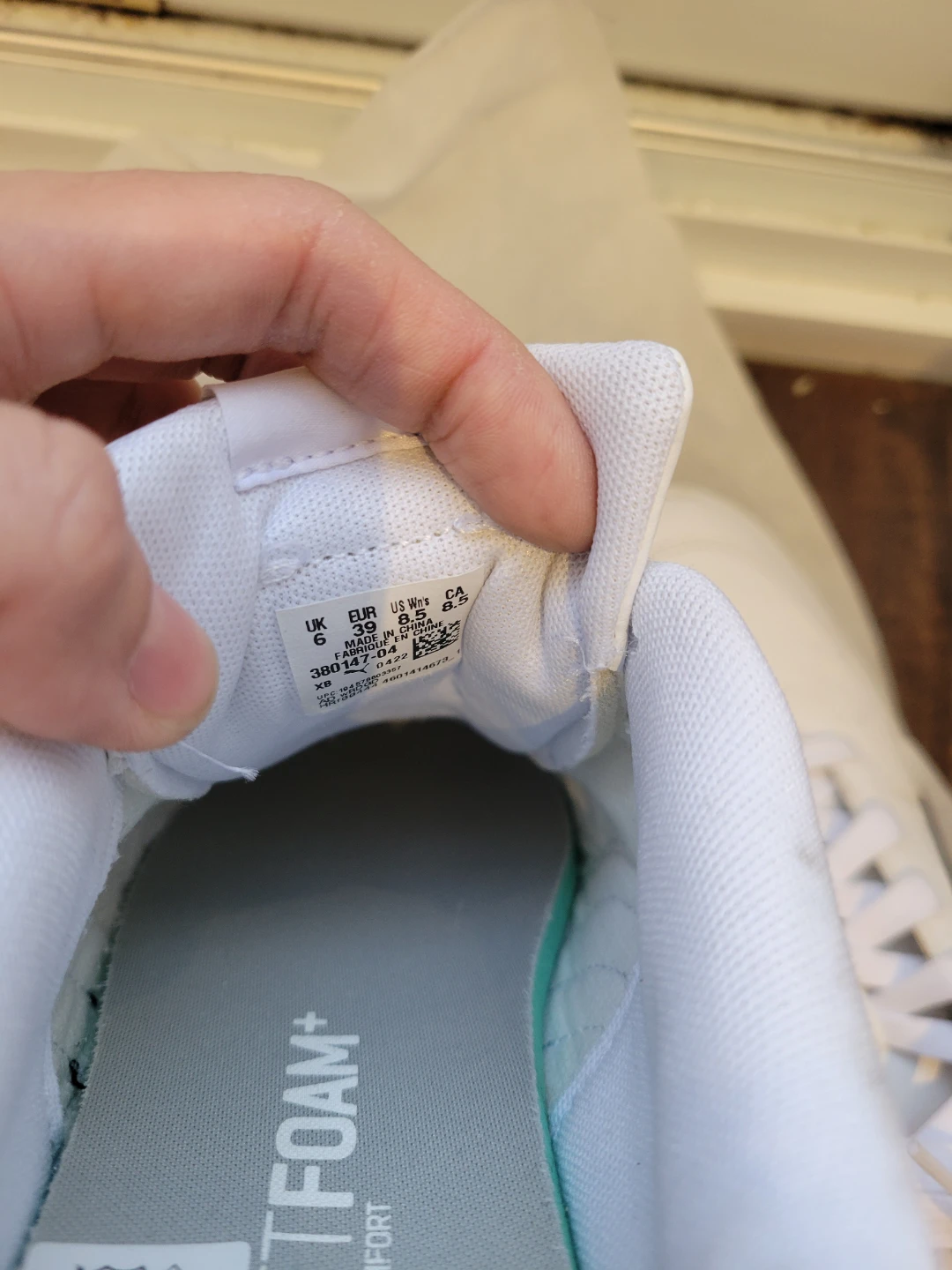 Puma White Leather Sneakers Women's Size 7.5 - photo 3