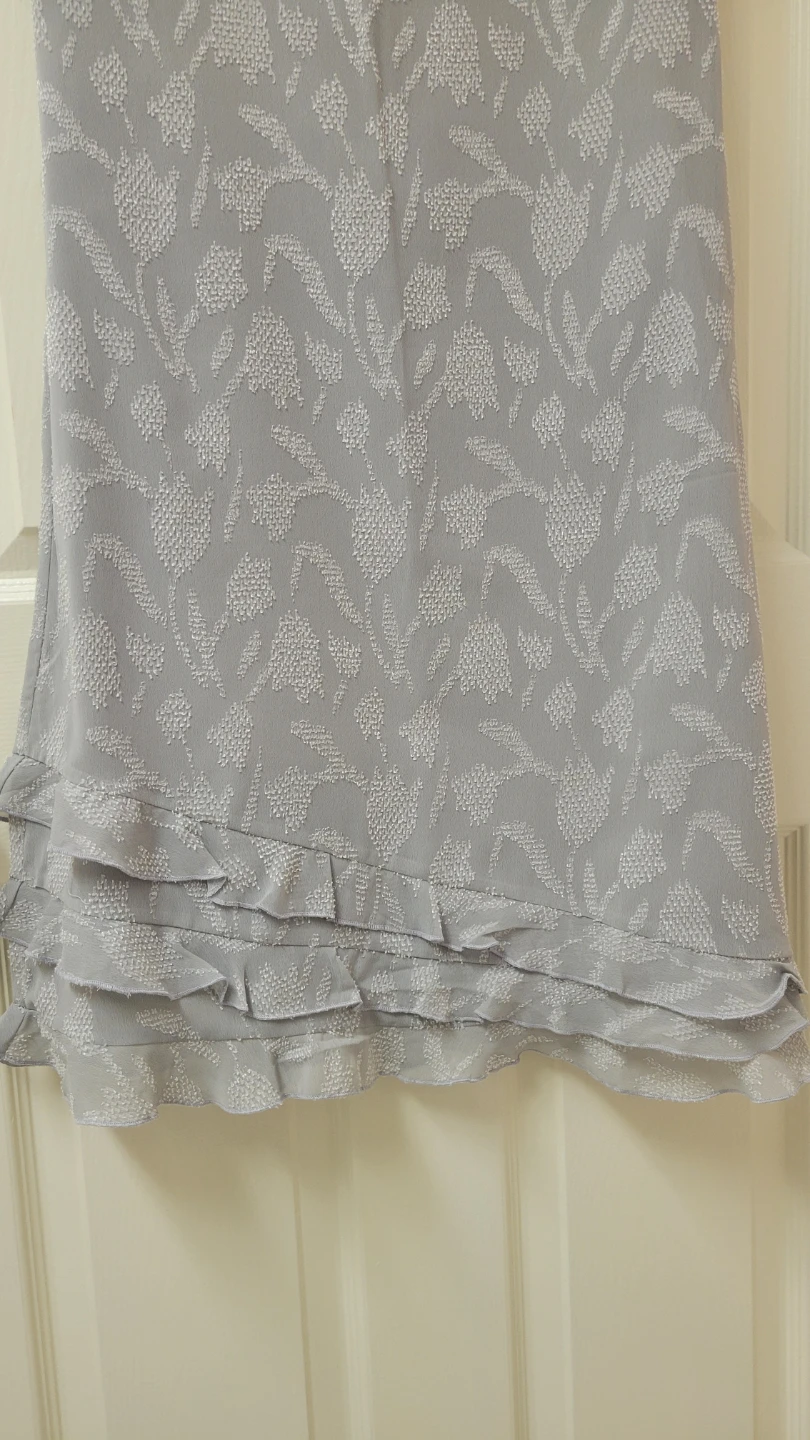 Petite Grey Floral Print Dress - photo 4
