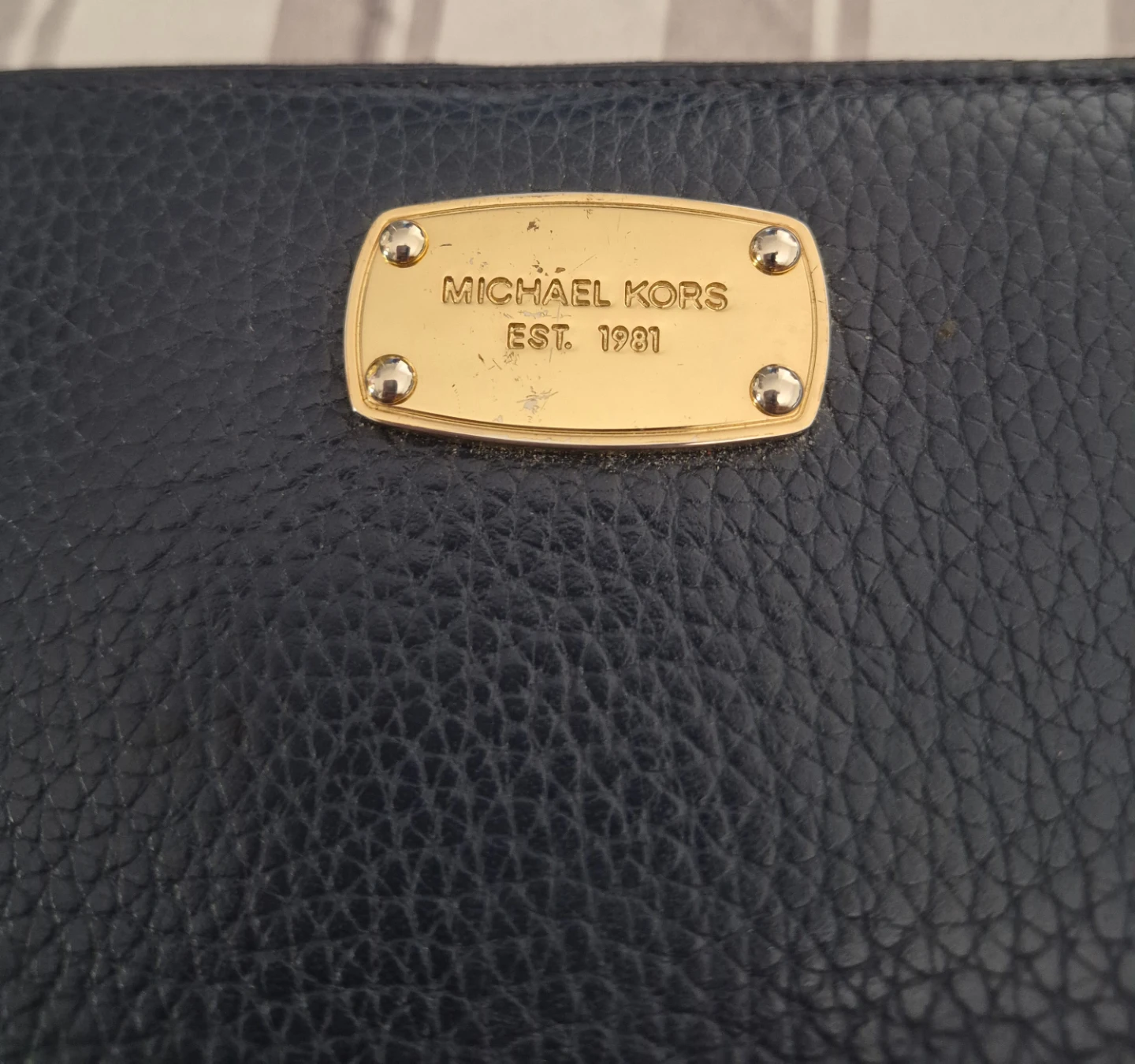 Michael Kors Navy Leather Wristlet Wallet - photo 4