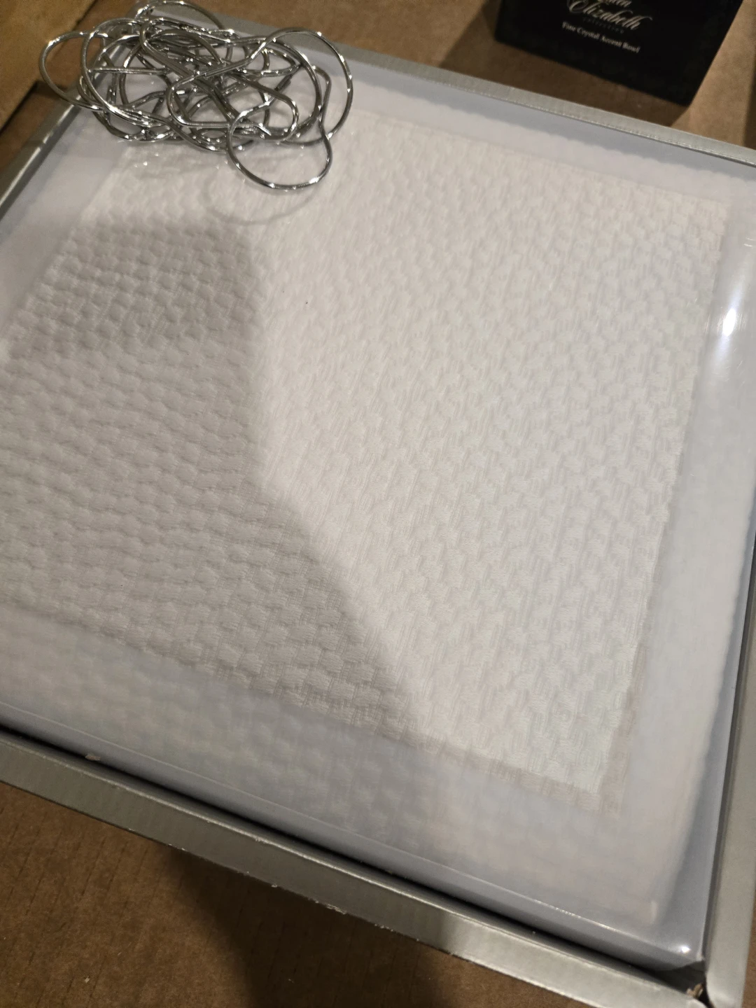 Crate & Barrel Pebble Matelasse Shower Curtain - photo 2