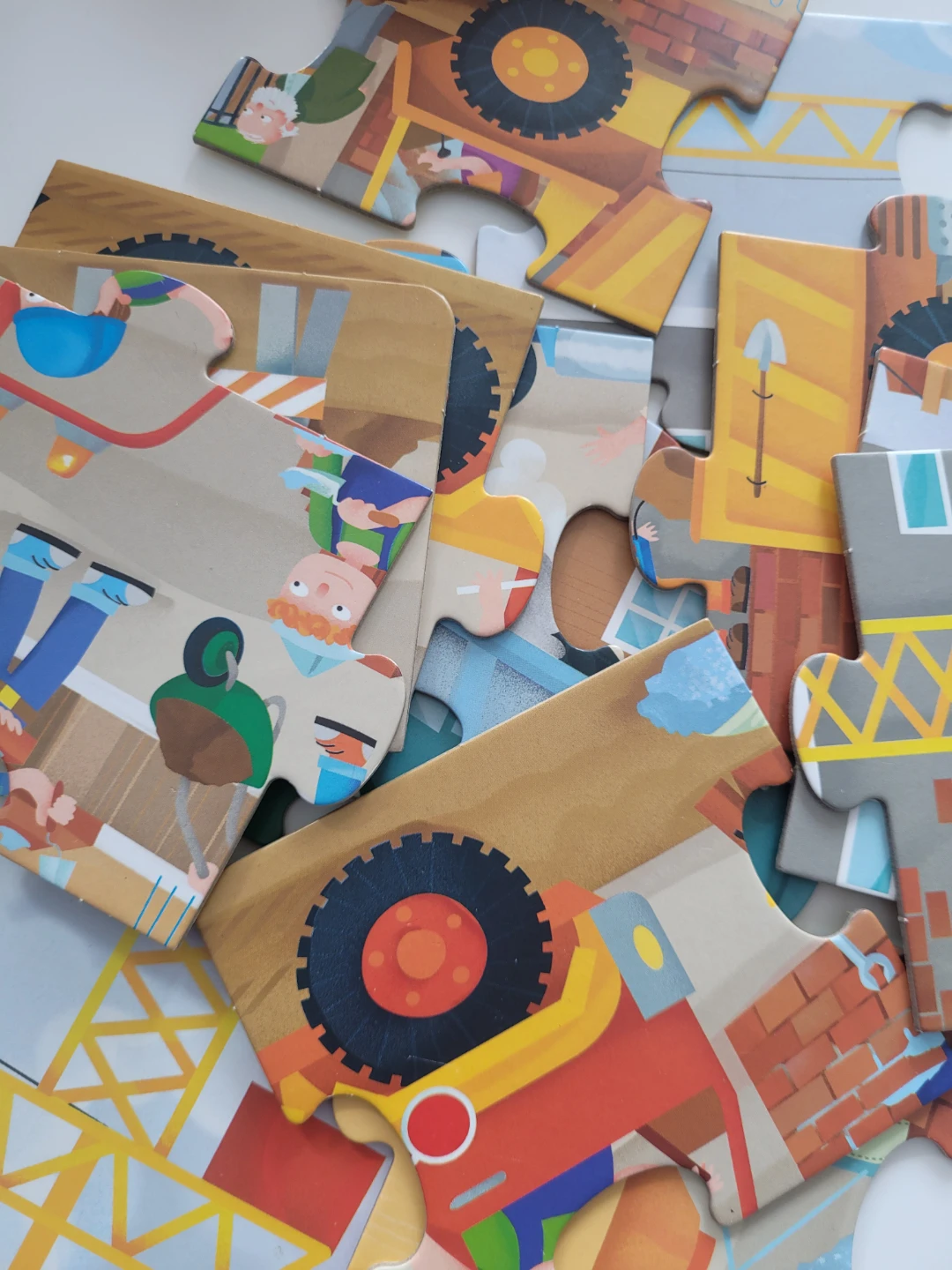 Sassi Construction Site Vehicles Book + Giant Puzzle - photo 4