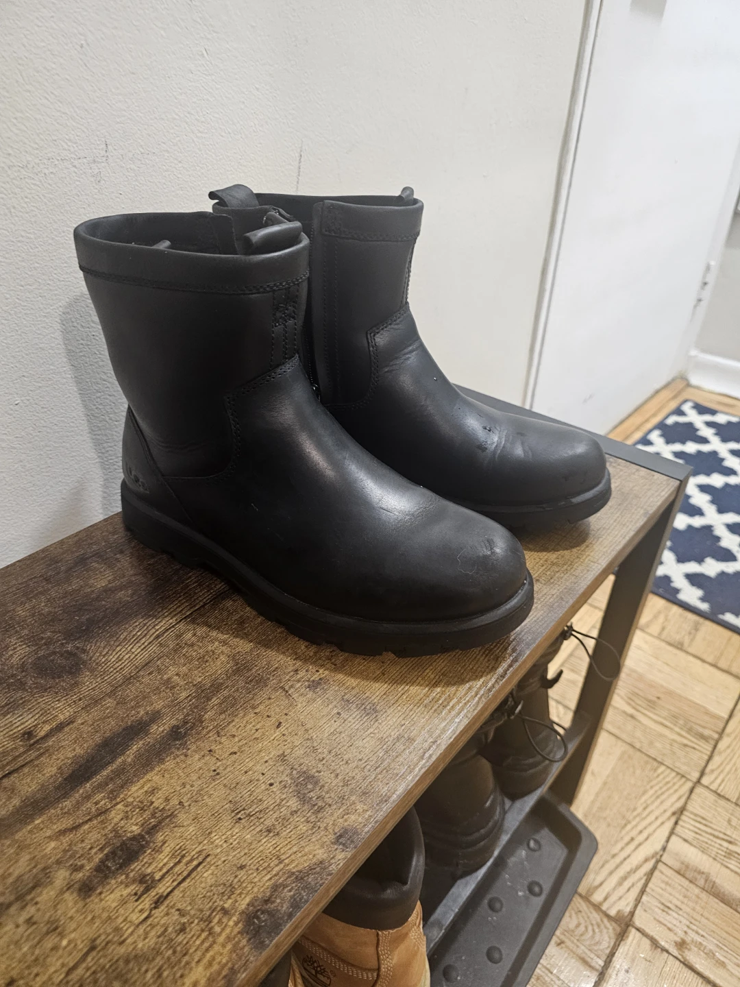 UGG Black Leather Boots