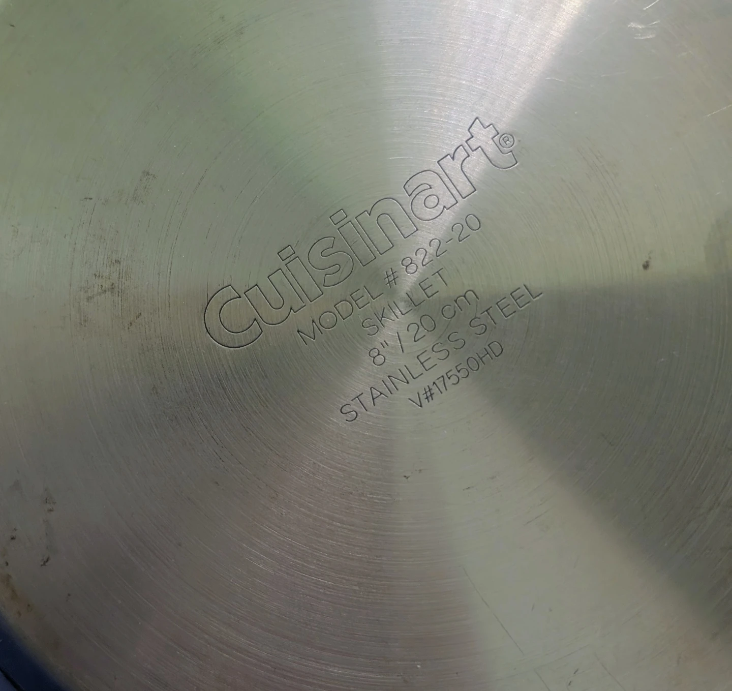 2 Cuisinart Stainless Steel Skillets / Omelette pans 8 & 10 inch - photo 3