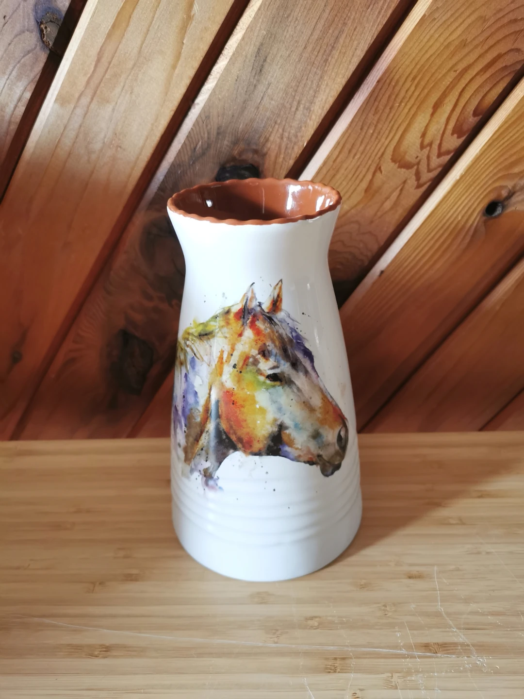 Dean Crouser Horse Art Vase