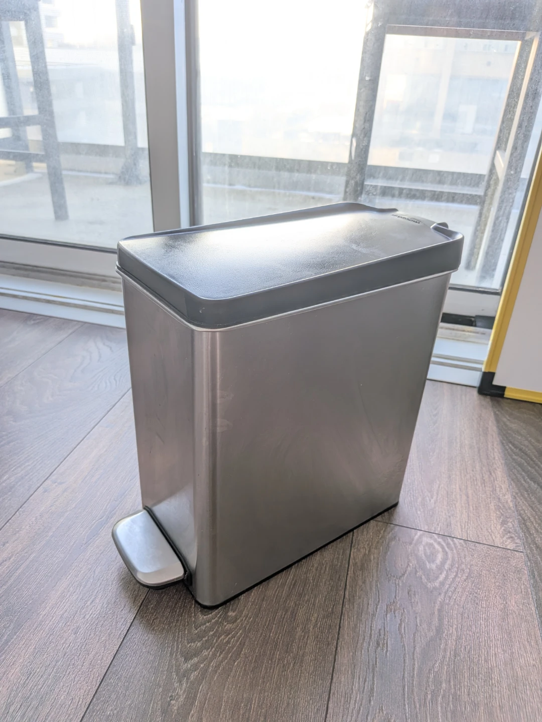 Simplehuman Stainless Steel Step Trash Can - Black - 10L