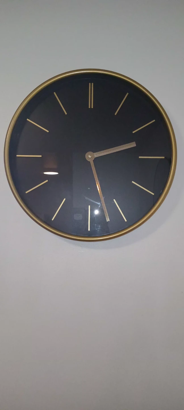 Gold and Black Wall Clock