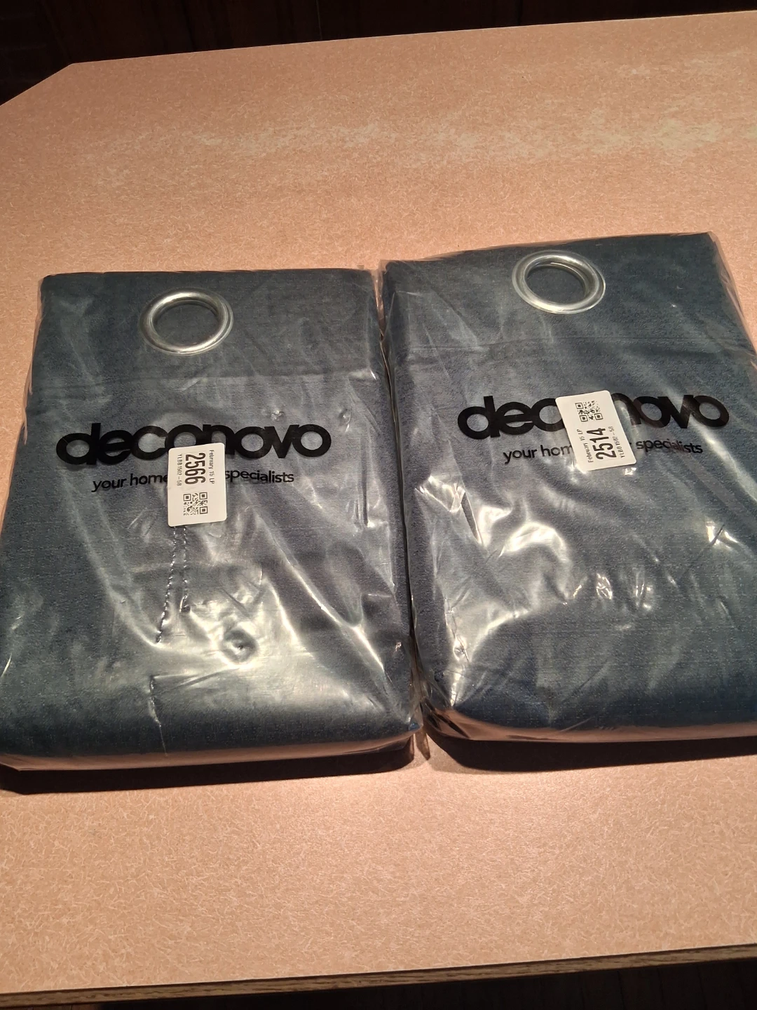 DecoNovo Navy Blue Curtains - Set of 2 Panels - photo 2