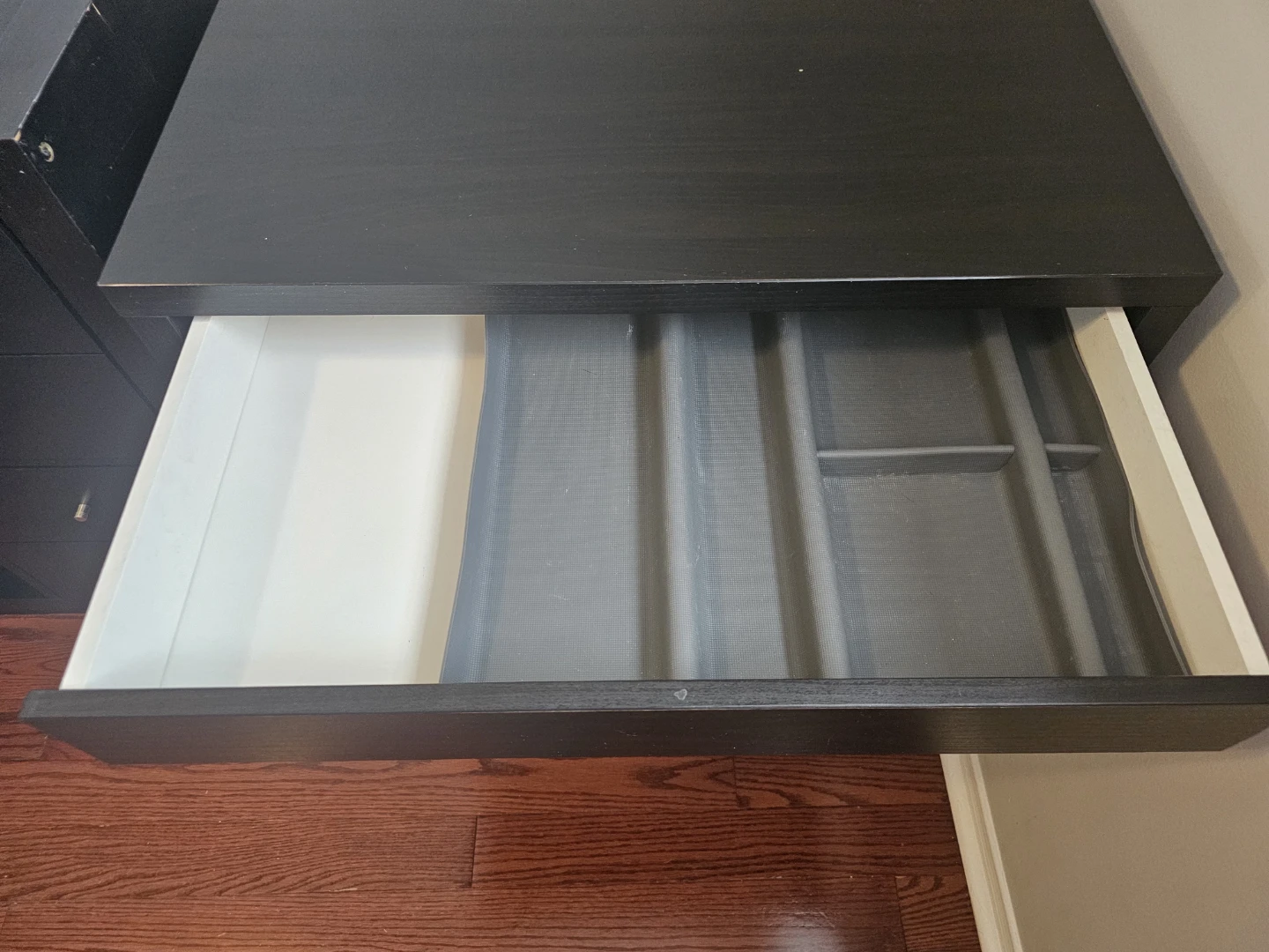 IKEA MICKE Desk with Drawer - Black-Brown - photo 2
