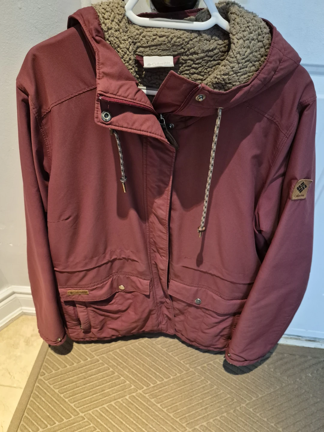 Columbia Women's Fleece Lined Hooded Jacket Xl