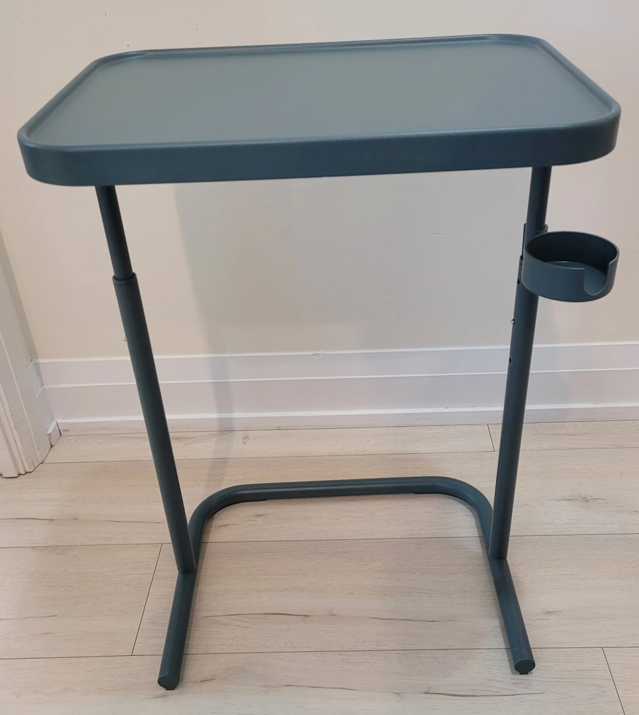 IKEA Blue Side Table with Cup Holder - photo 3