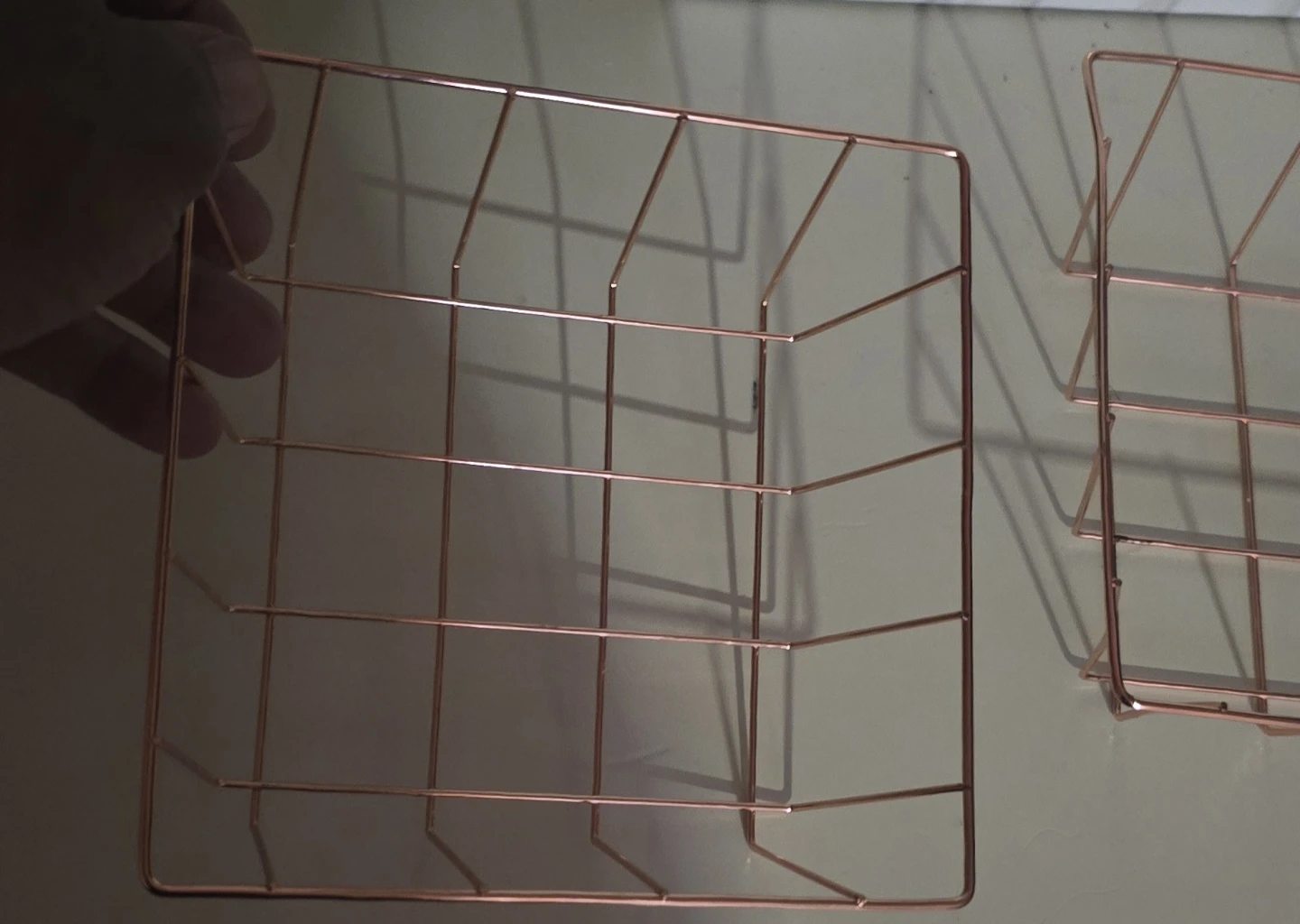 Copper Wire Storage Baskets (Set of 2) - photo 4