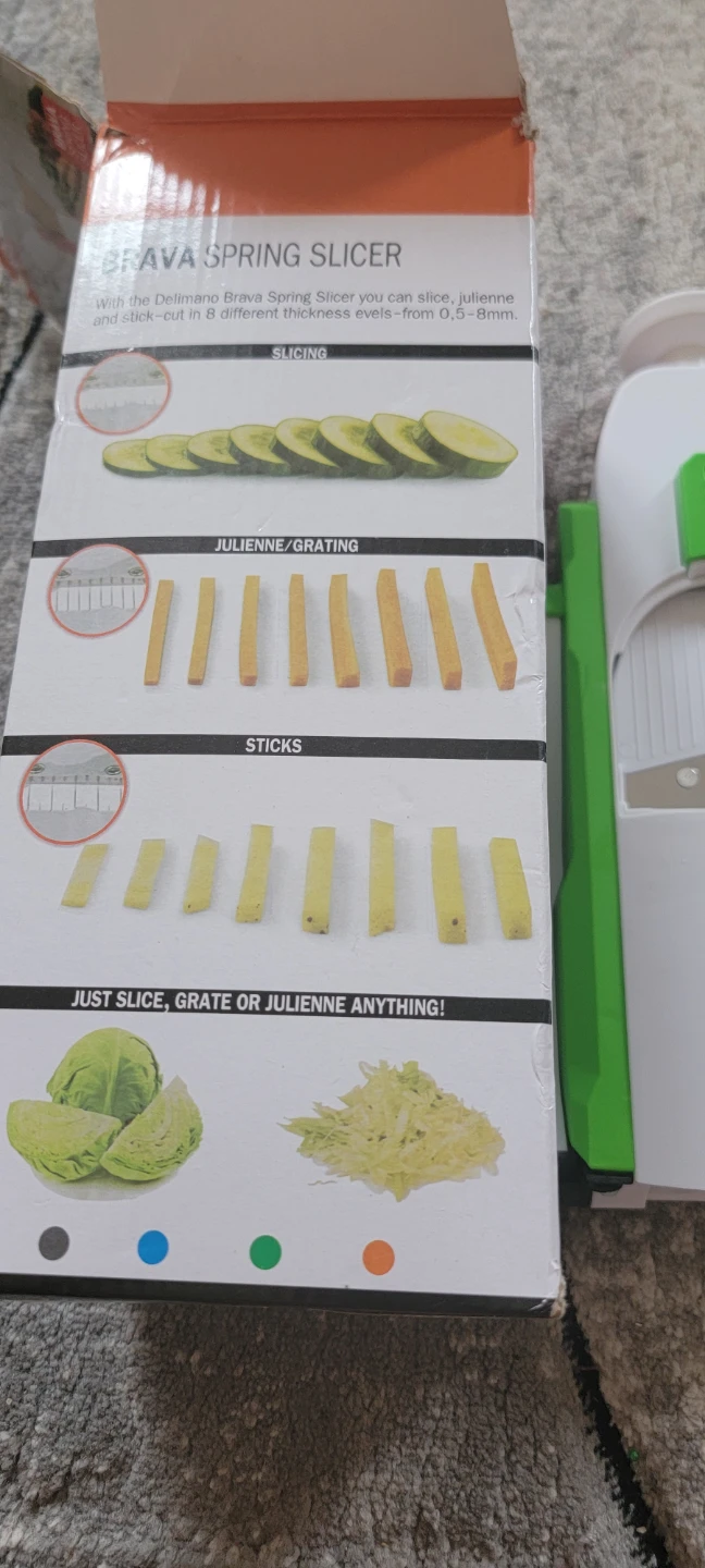 Brava Spring Slicer Mandoline Vegetable Dicer Green - photo 4