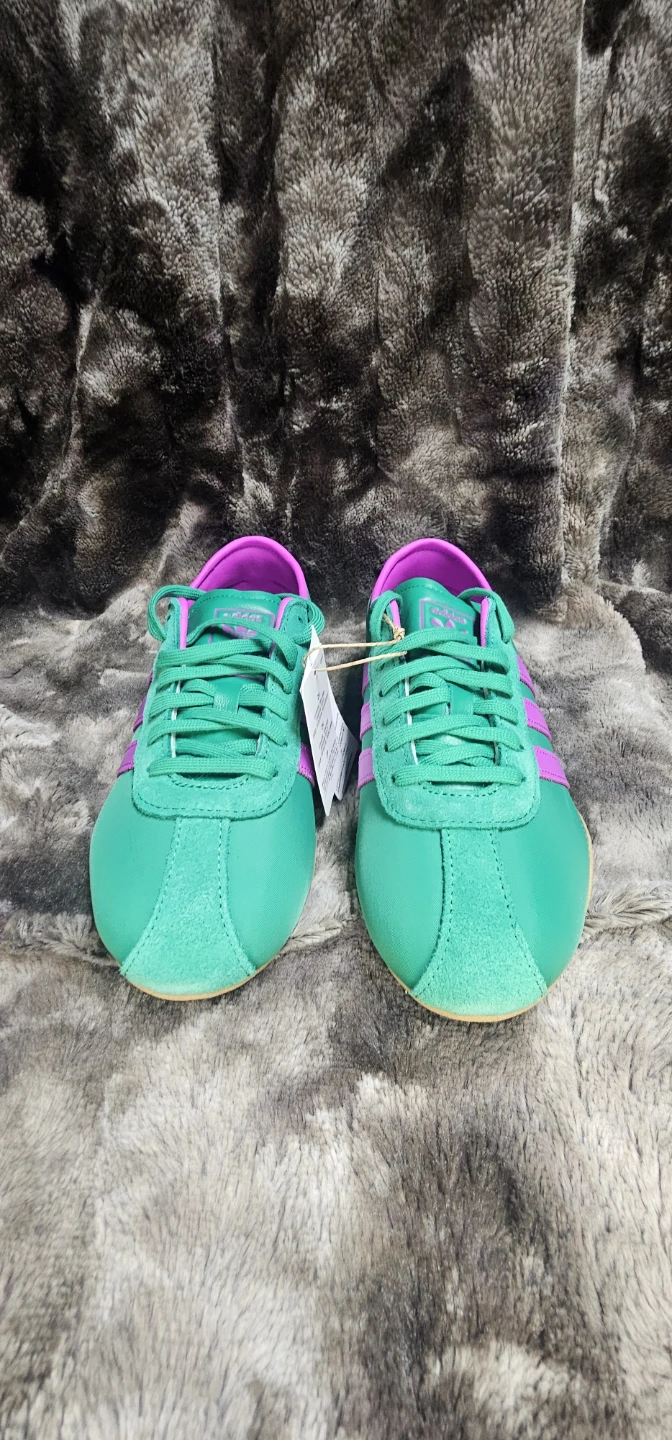Adidas Tokyo W Green & Purple Gum Sole Sneakers