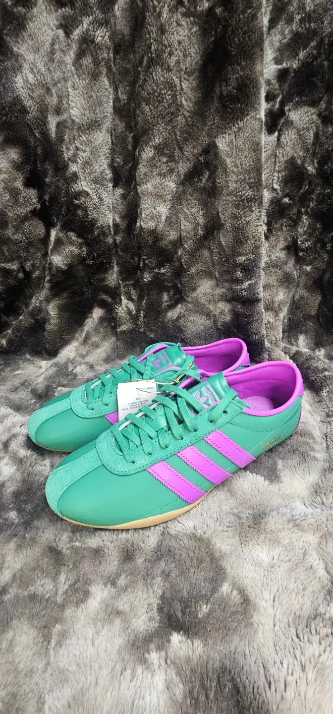 Adidas Tokyo W Green & Purple Gum Sole Sneakers - photo 3