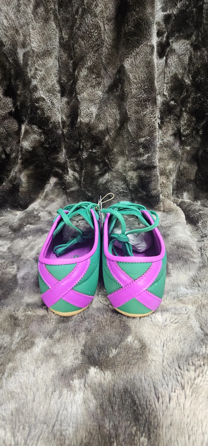 Adidas Tokyo W Green & Purple Gum Sole Sneakers - photo 4