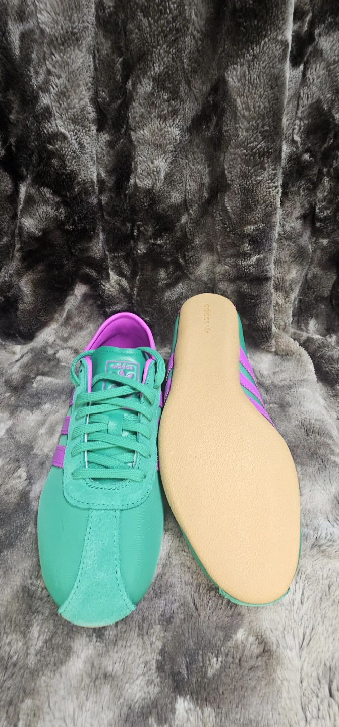 Adidas Tokyo W Green & Purple Gum Sole Sneakers - photo 5