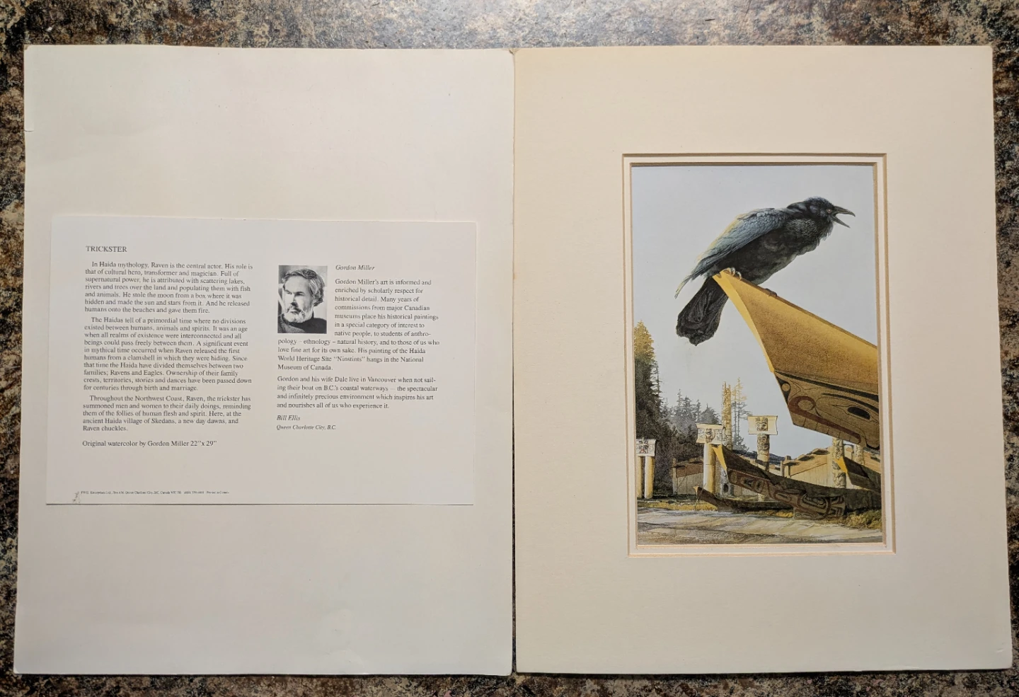 Original Watercolor "TRICKSTER" by Gordon Miller
