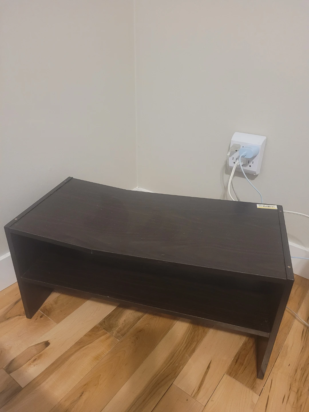 Dark Brown Two-Tier Shelf Unit - photo 2