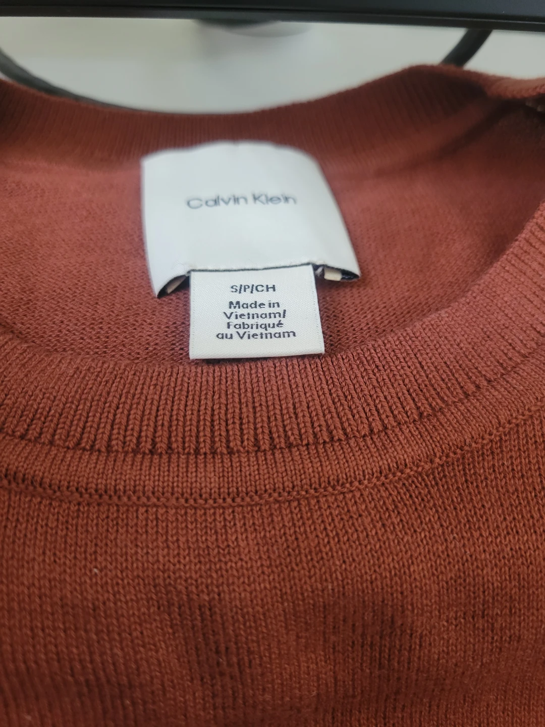 Calvin Klein Crewneck Sweater - Size S/CH - Brown