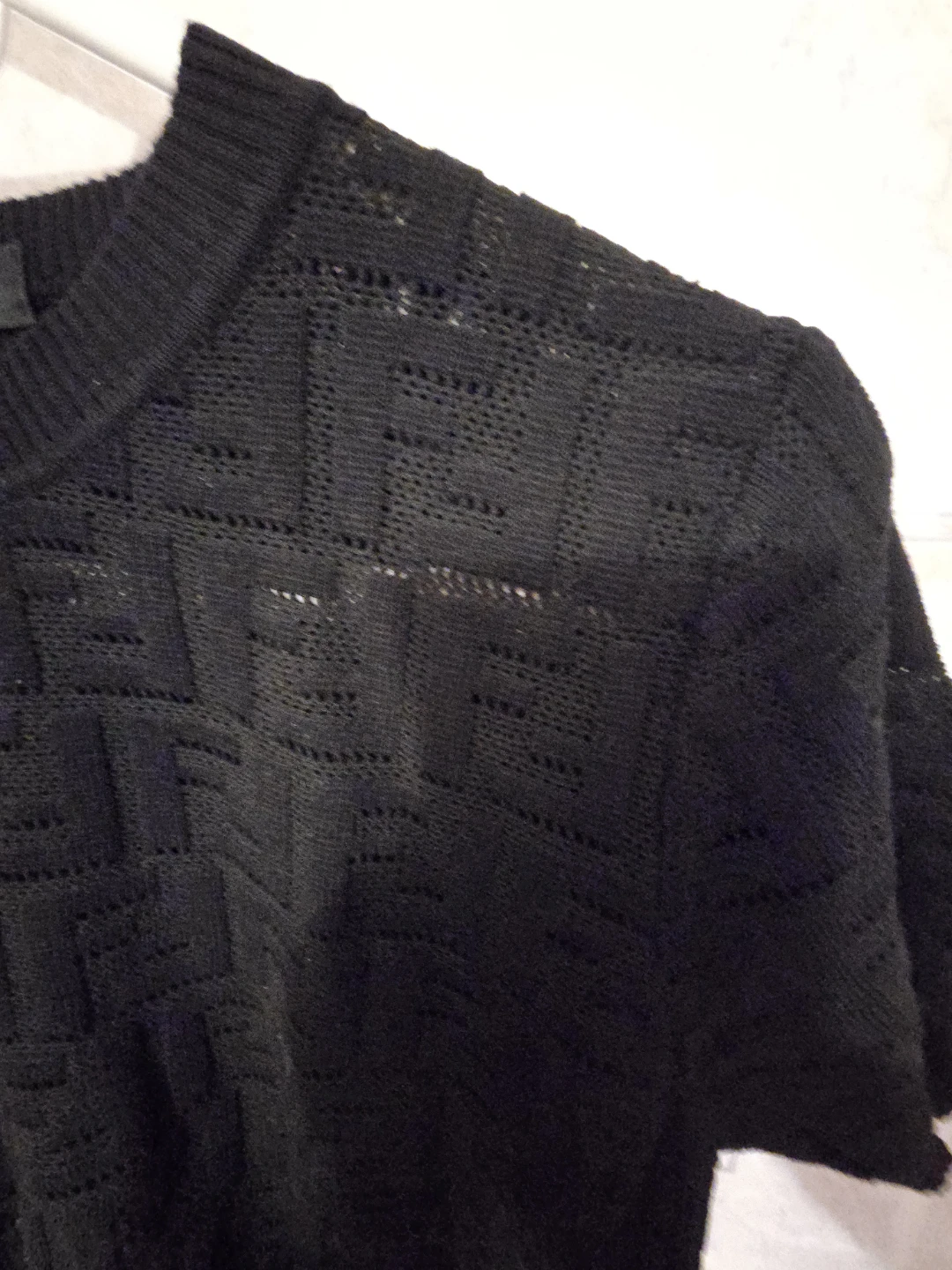 Fendi Black Knit Sweater size L - photo 3