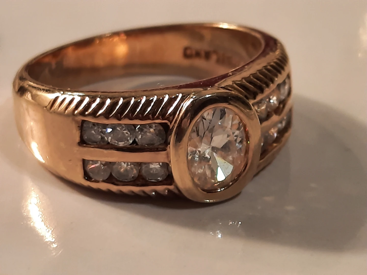 Set of 3 Gold-Tone Rings - one gold filled - photo 3