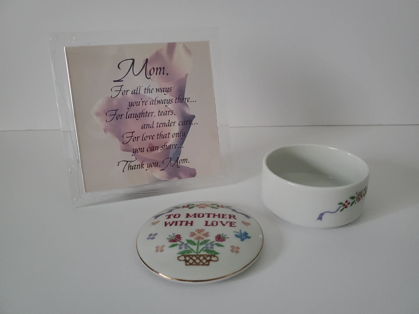 Mom Trinket Dish with Poem