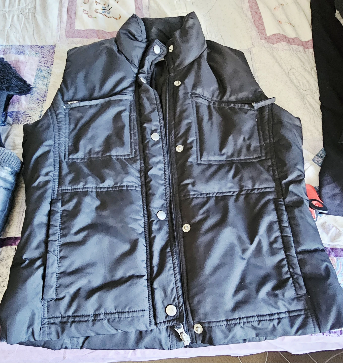 Black Puffer Vest