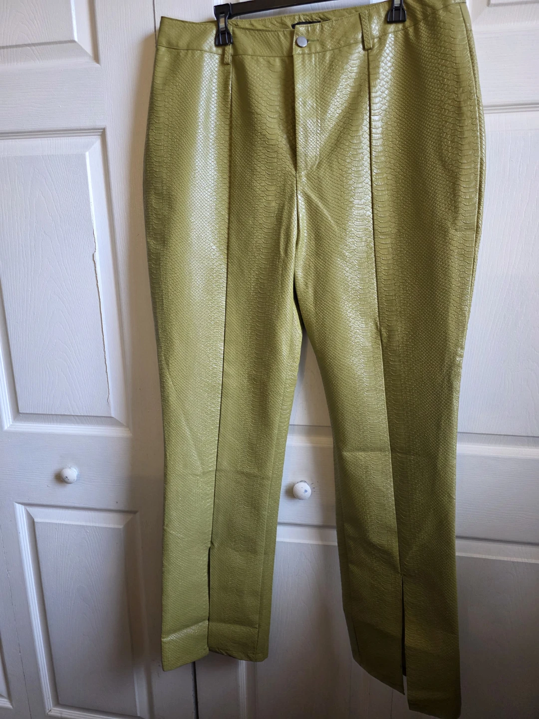 Women's Snake Print Faux Leather Pants