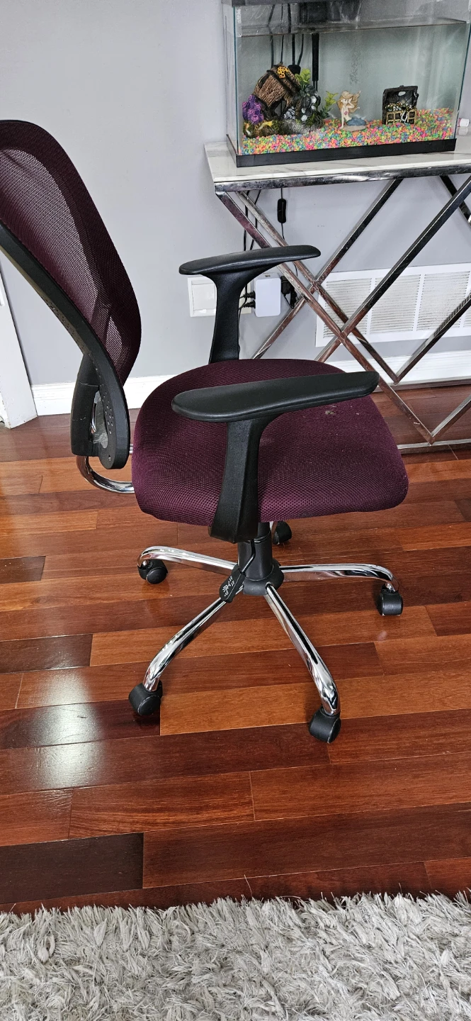 Ergonomic Mesh Back Office Chair - Burgundy - photo 2