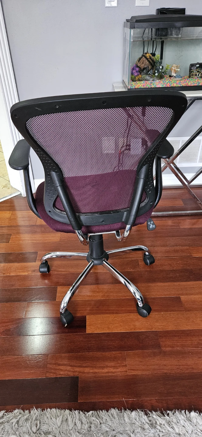 Ergonomic Mesh Back Office Chair - Burgundy - photo 4