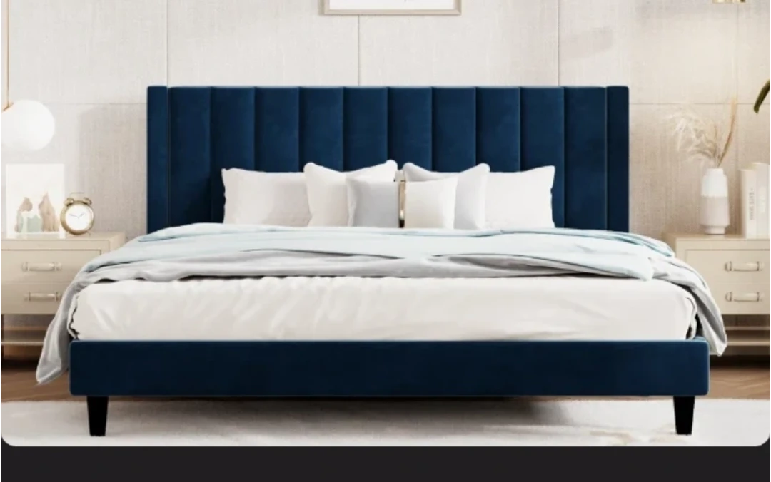 King Frame with  Headboard used for staging