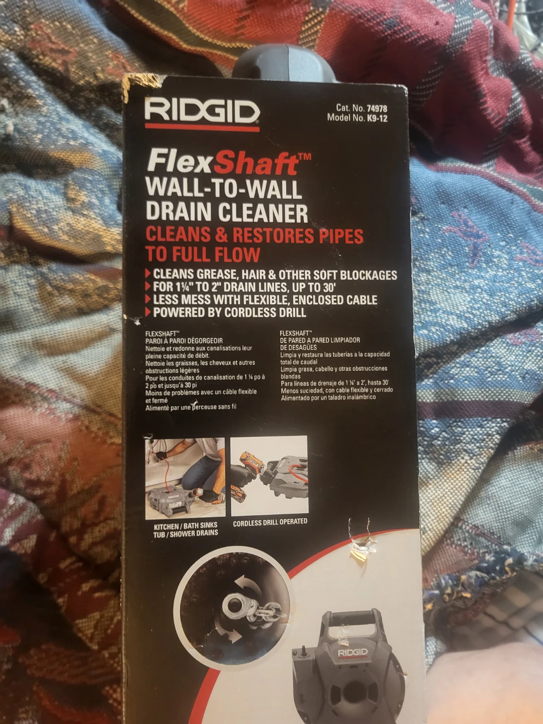 RIDGID FlexShaft Wall-to-Wall Drain Cleaner - photo 2